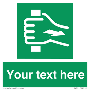 Custom Pull Bar Sign